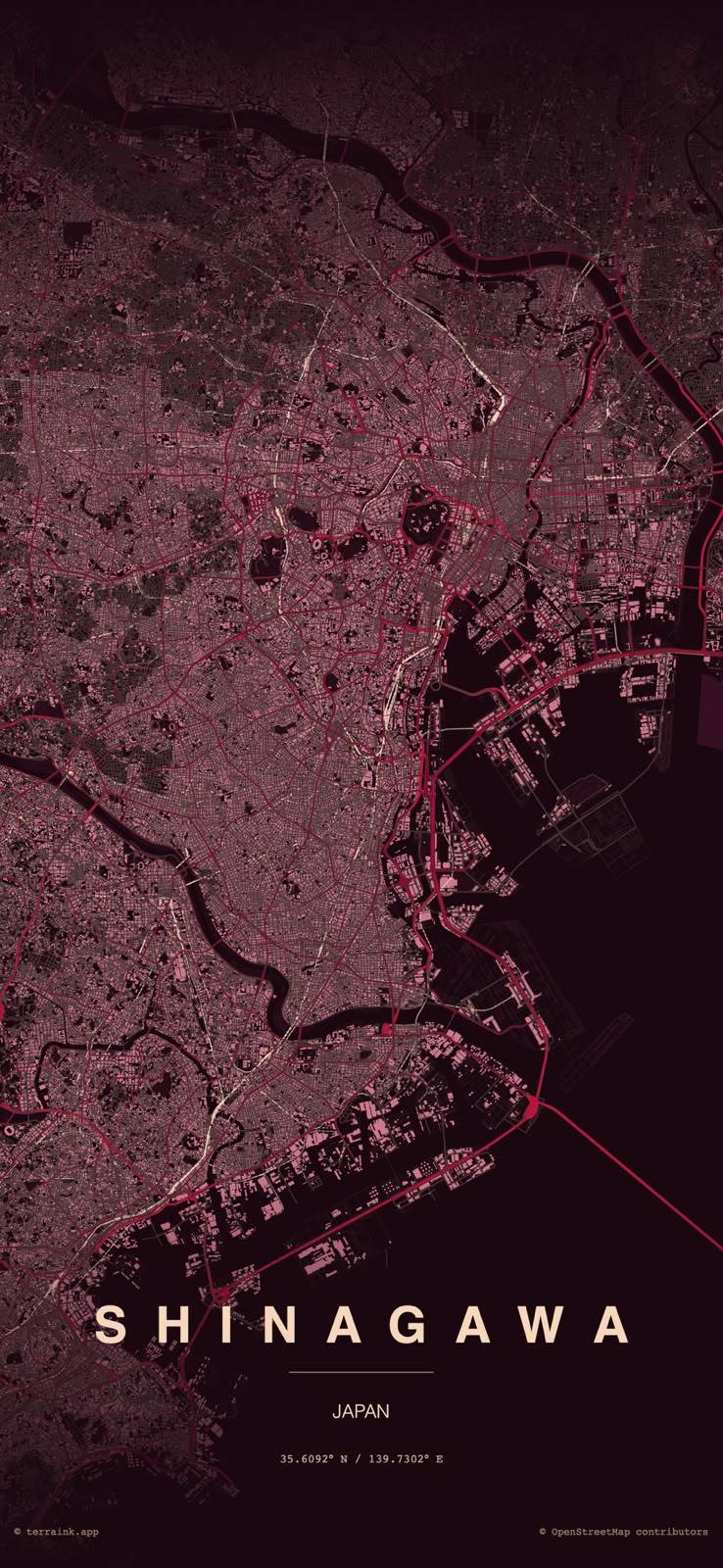 Dozo Car Share coverage map of Shinagawa, Tokyo